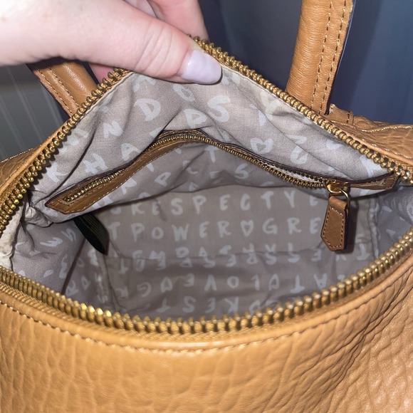 Aimee Kestenberg Car-Go Satchel Purse Handbag Shoulder Crossbody Bag Brown Zip - Picture 10 of 16